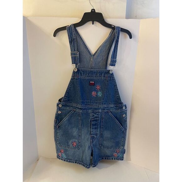 Route 66 size 7/8 jr. Denim overall shorts - Picture 1 of 7
